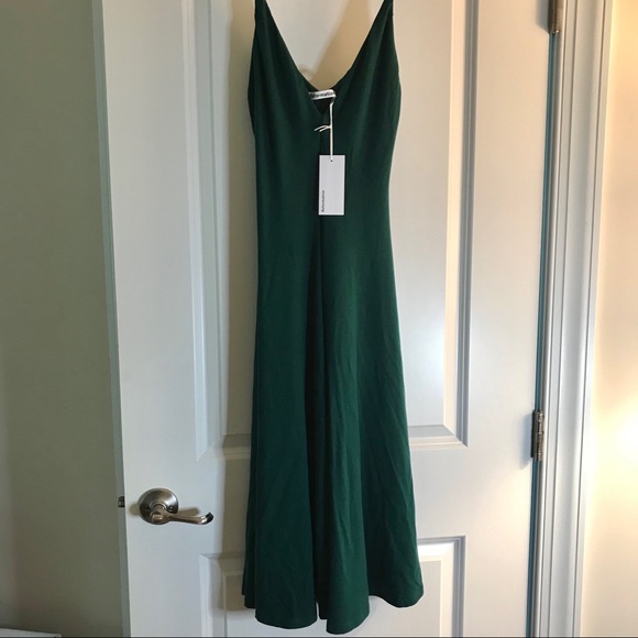 Reformation Strada Sleeveless Dress Emerald - Picture 6 of 9